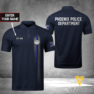 phoenix POLICE DEPARTMENT POLO SHIRT 3D PRINTED TMT