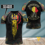 Belgium CAMO CUSTOMIZE T SHIRT 3D PRINTED walk