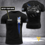 Arizona BLUE LINE CUSTOMIZE T SHIRT 3D PRINTED TMT