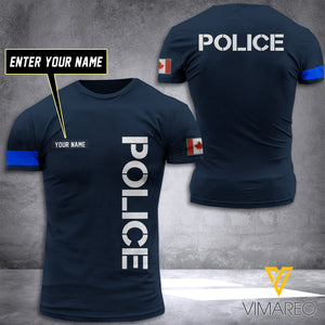 CANADA POLICE CUSTOMIZE T SHIRT/HOODIE 3D PRINTED TMT