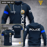 California POLICE CUSTOMIZE T SHIRT/HOODIE 3D PRINTED TMT