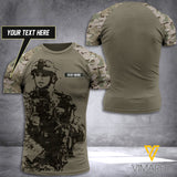 ARMY CAMO CUSTOMIZE T SHIRT 3D PRINTED TLM