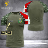 Denmark CUSTOMIZE T SHIRT 3D PRINTED ZAQ