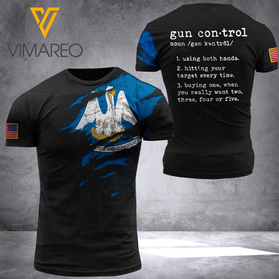 louisiana T SHIRT 3D PRINTED TL273 ZAKA