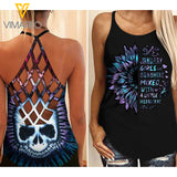 january GIRL Criss-Cross Open Back Camisole Tank Top SKSS