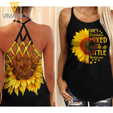 HURRICANE GIRL Criss-Cross Open Back Camisole Tank Top TMTL