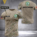 South Carolina CAMO CUSTOMIZE T SHIRT 3D PRINTED TL263
