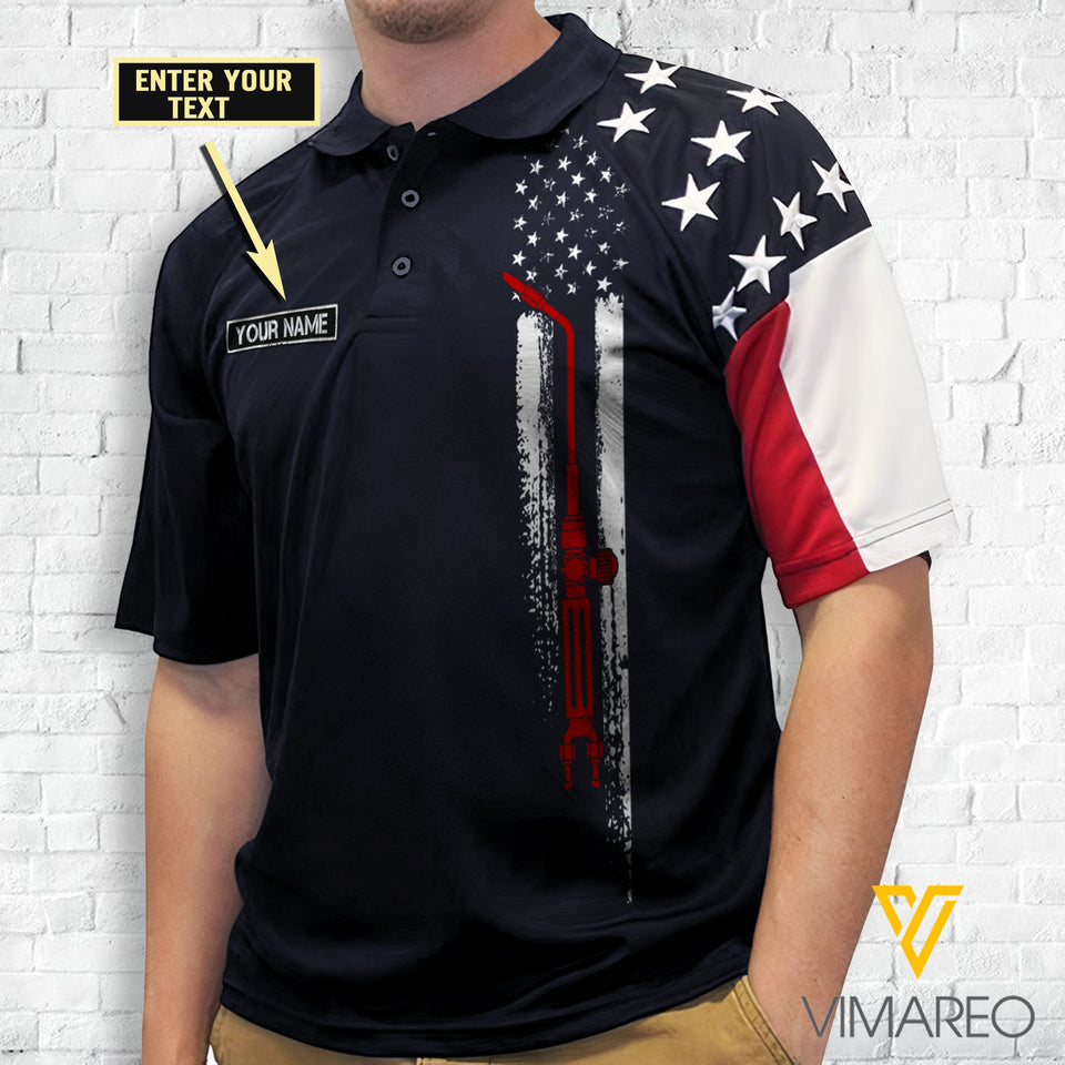 PERSONALIZED WELDER POLO SHIRT 3D PRINTED MAR-MA26