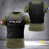 FRANCE POLICE TSHIRT 3D PRINTED APR-MQ28