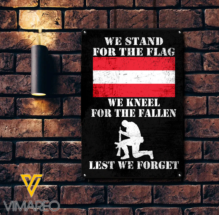 Austrian Soldier Printed Metal Sign JUE-MD29