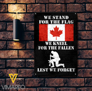 Canadian Soldier Printed Metal Sign JUE-MD29