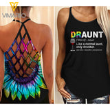 DRAUNT GIRL Criss-Cross Open Back Camisole Tank Top