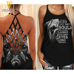 Boxer Soul Criss-Cross Open Back Camisole Tank Top