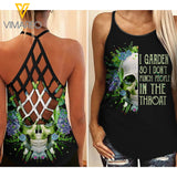 In The Throat Criss-Cross Open Back Camisole Tank Top MAR-MA27