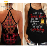 PHN WHISKEY Criss-Cross Open Back Camisole Tank Top 2 style MAR-MA26
