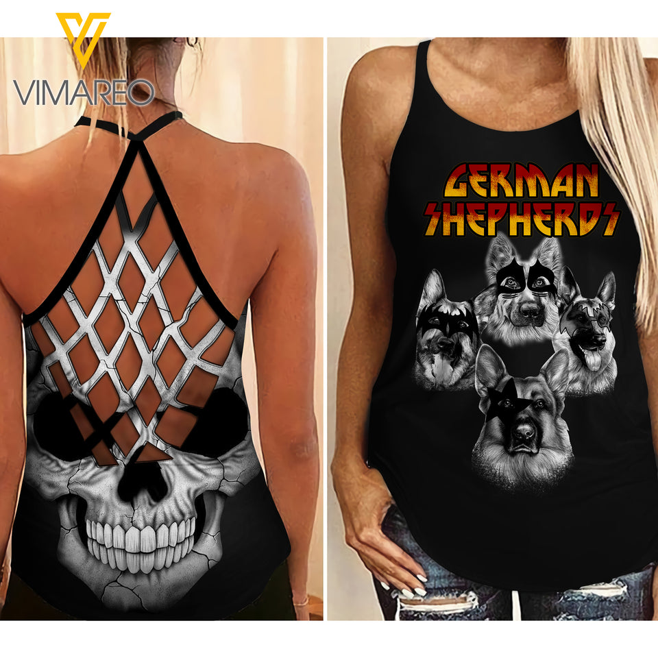 PITBULL Hiss CRISS-CROSS TANK TOP SKULL