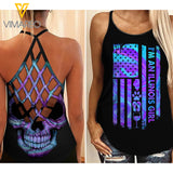 ILLINOIS GIRL CRISS-CROSS OPEN BACK CAMISOLE TANK TOP