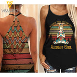 August Yoga Girl Criss-Cross Open Back Camisole Tank Top