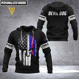 Devil Dog Soldier Customized 3D Printed Shirt SPT