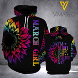 March girl- I am Blunt... HOODIE 3D PRINTED VMQT