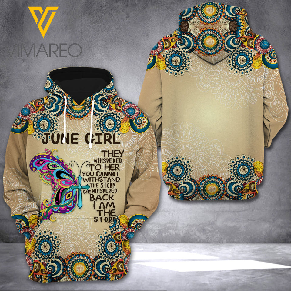 June girl-They whispered to her... HOODIE 3D PRINTED NQA