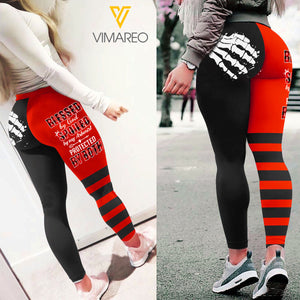 BLESSED BY GOD SPOILED BY MY ARBORIST CHRISTMAS LEGGING 3D PRINTED QTVQ2011