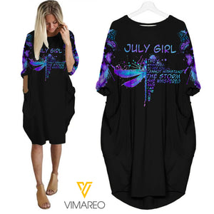 July girl Pocket Dress 3D Printed