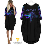 July girl Pocket Dress 3D Printed