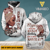 PERSONALIZED INTO MY MARCH BIRTHDAY HOODIE 3D PRINTED QTDT1812