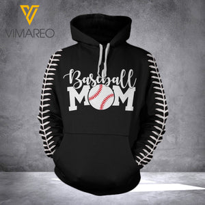 Baseball Mom HOODIE 3D PRINTED