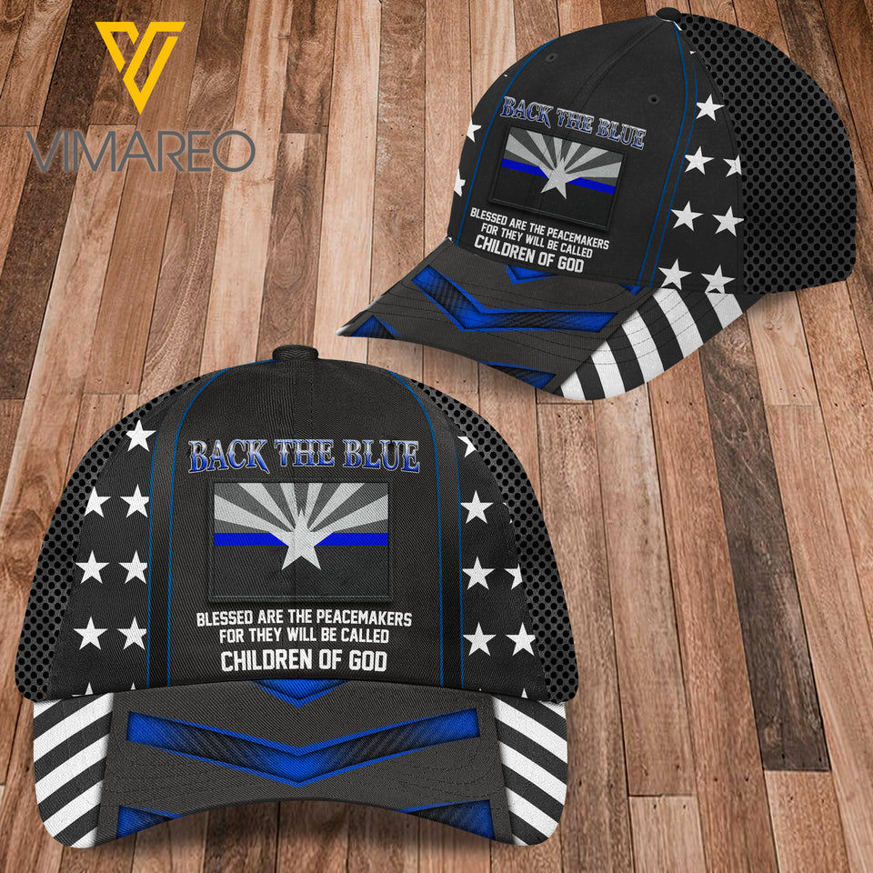 Arizona Police-Back the Blue Peaked cap 3D VMQA