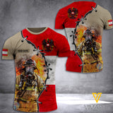 Austria Firefighter Customized 3D Printed Shirt RME