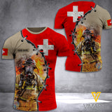Swiss Firefighter Customized 3D Printed Shirt RME
