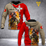 Swiss Firefighter Customized 3D Printed Shirt RME