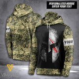 AUSTRIA CAMO PERSONALIZED MASK HOODIE 3D PRINTED NQA