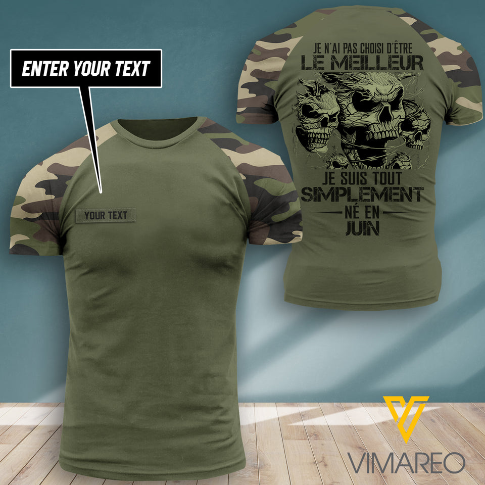 gars de juin France camo CUSTOMIZE T-SHIRT 3d printed