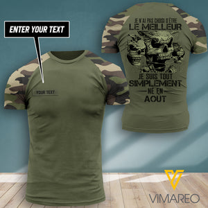 gars d'août France camo CUSTOMIZE T-SHIRT 3d printed