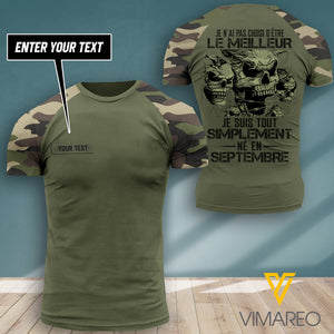 Mec de septembre France camo CUSTOMIZE T-SHIRT 3d printed