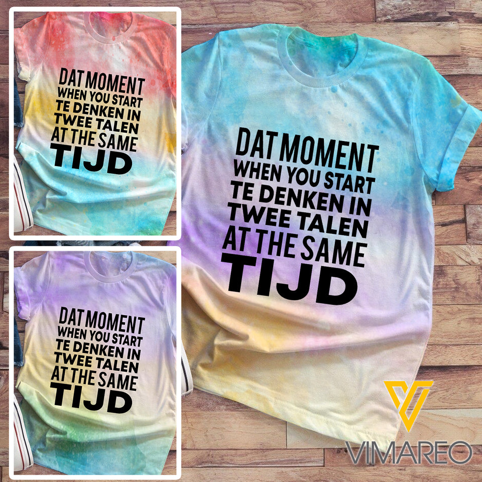 TIJD Tie Dye TSHIRT 3D PRINTED QA