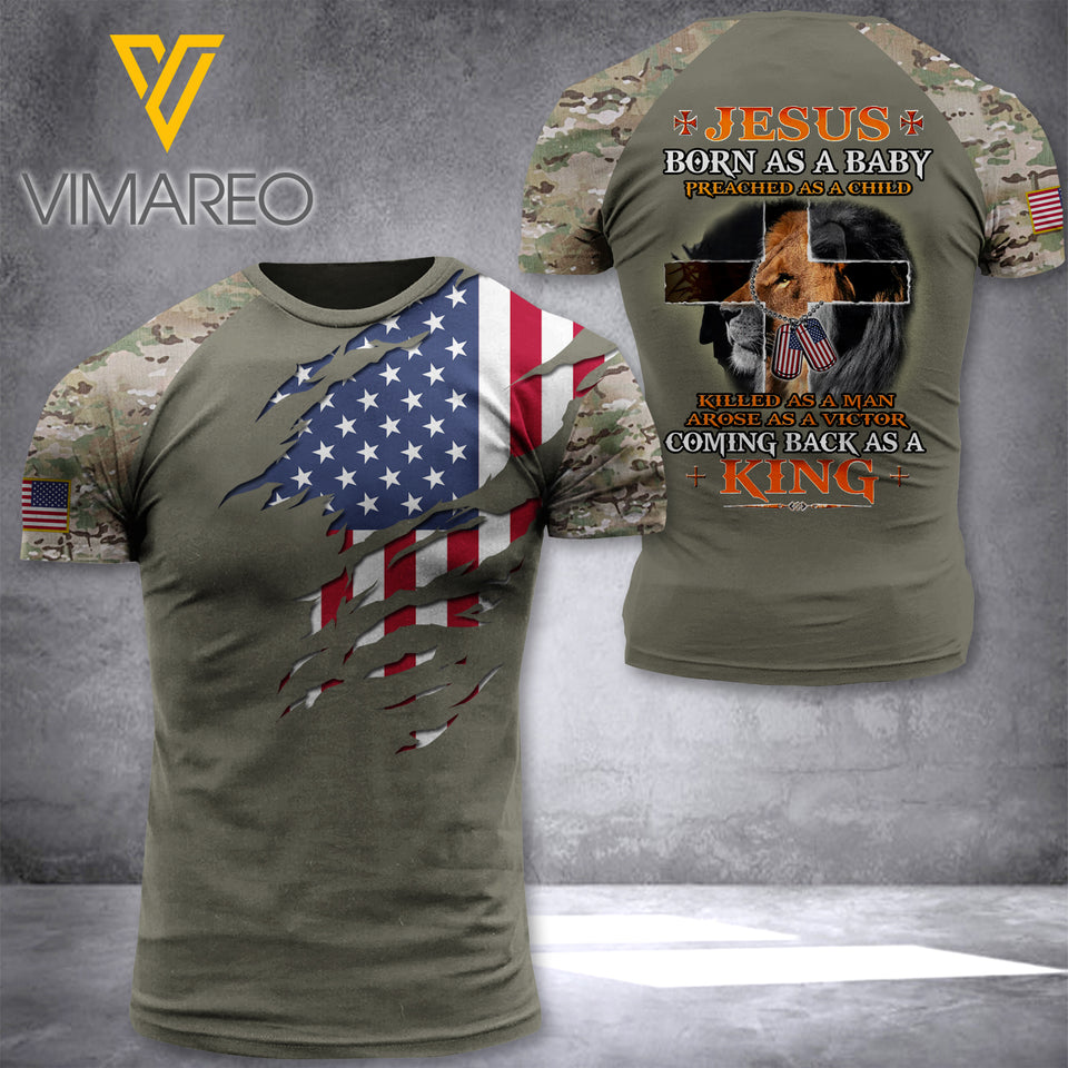 US army veterans-King TSHIRT/Hoodiel 3D PRINTED