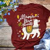 Llama give thanks Unisex TSHIRT