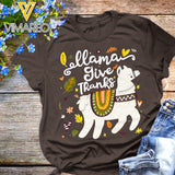 Llama give thanks Unisex TSHIRT