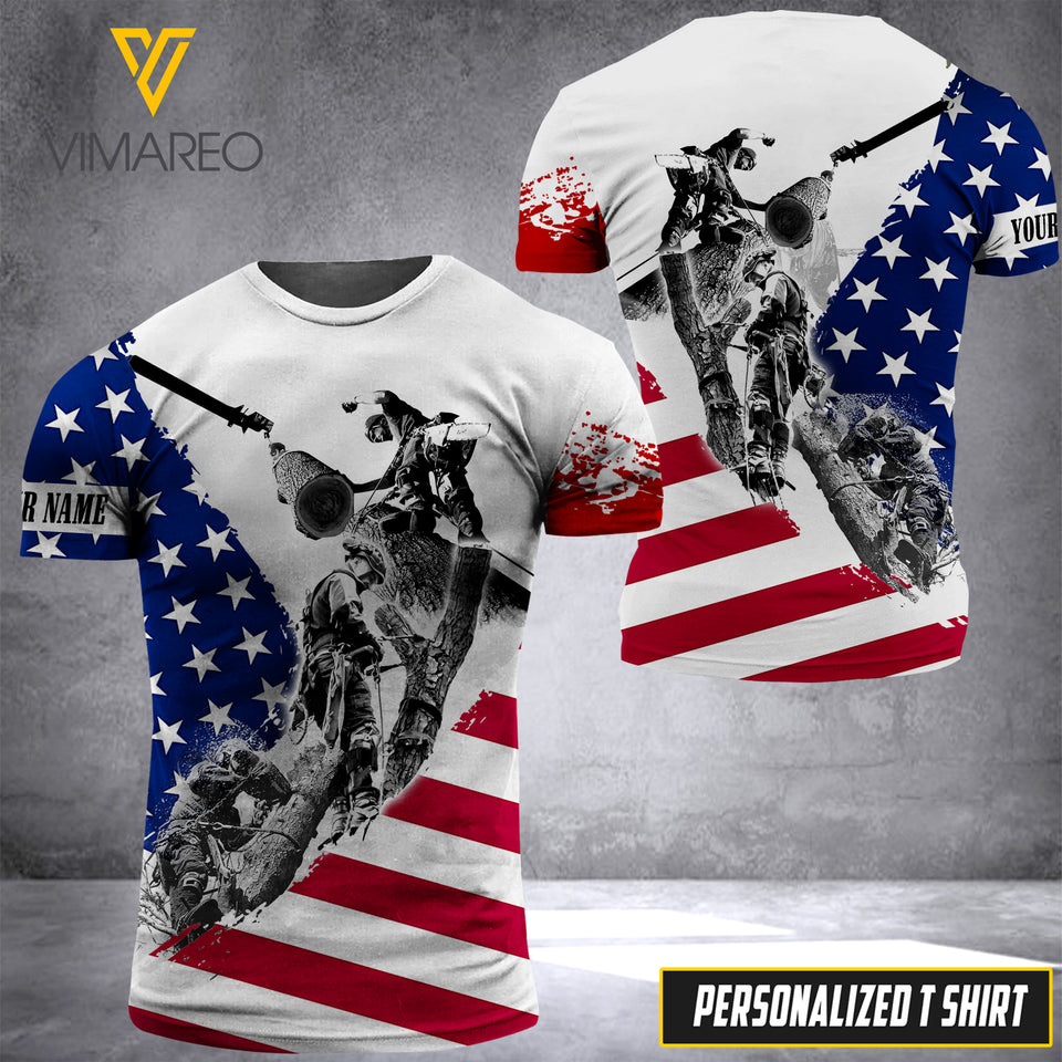 ARBORIST patriot CUSTOMIZE T SHIRT 3D PRINTED