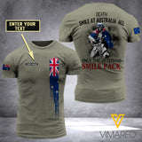 Customized Australia Army 3D Printed TShirt 1304NGBA