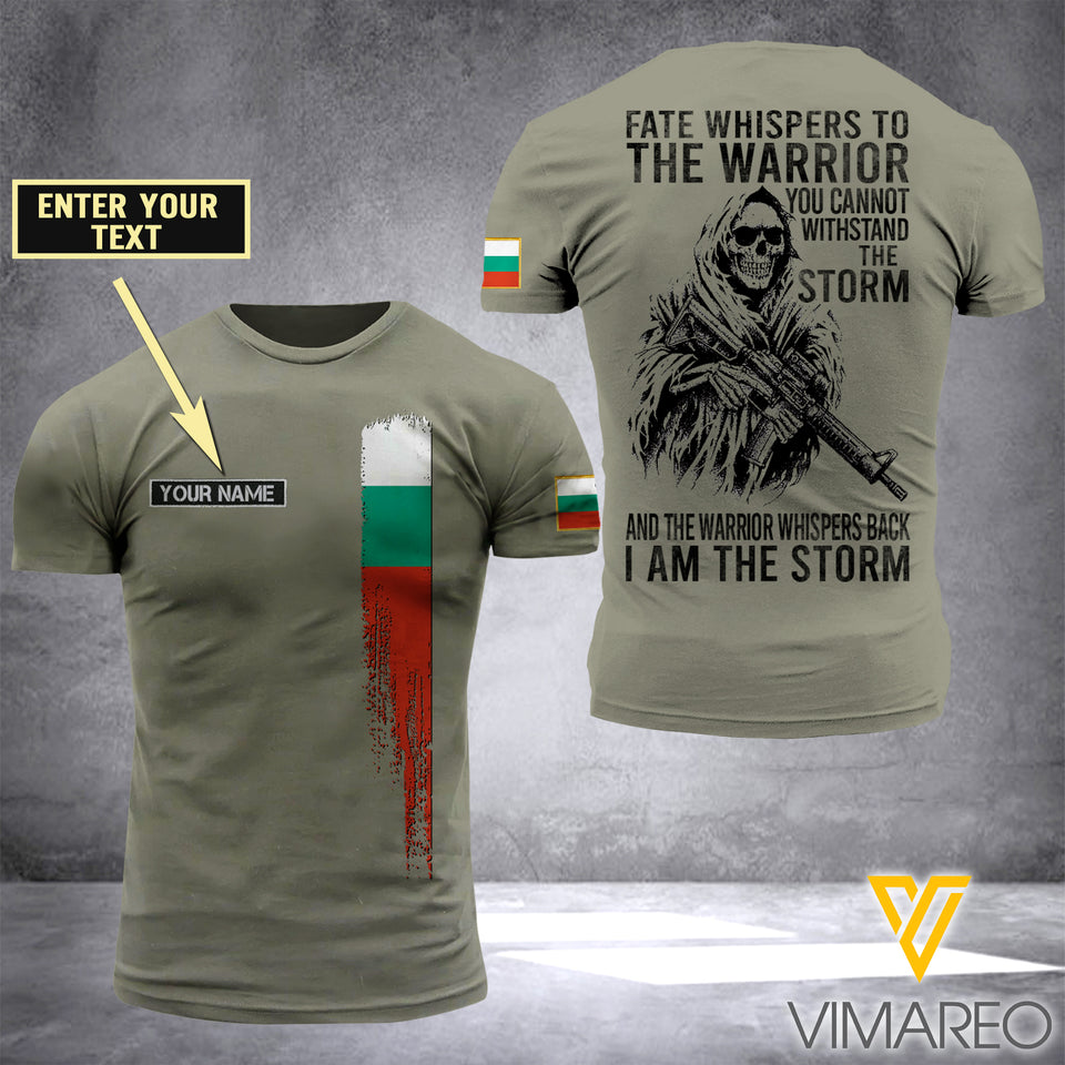 Customized Bulgaria Soldier Storm 3D Printed Combat Shirt EZA1204