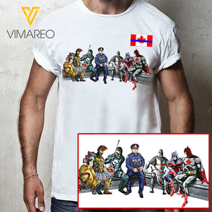 CANADIAN POLICE TSHIRT PRINTED JUL-MA12