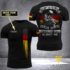 Customized German Soldier 3D Printed Combat Shirt EZA230621