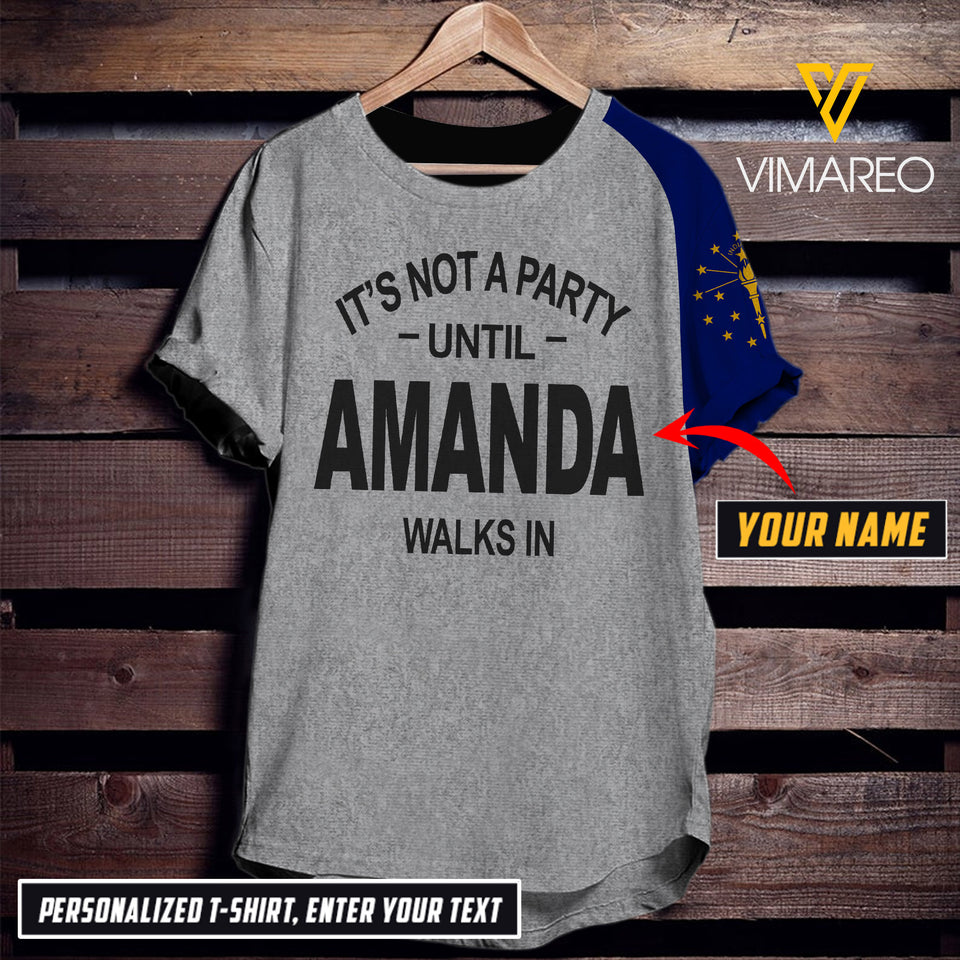 VMMH PERSONALIZED INDIANA GIRL TSHIRT PRINTED MAR-MA03