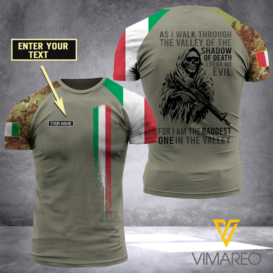 Customized Italian Soldier Shadow 3D Printed Combat Shirt EZA104