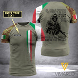 Customized Italian Soldier Shadow 3D Printed Combat Shirt EZA104